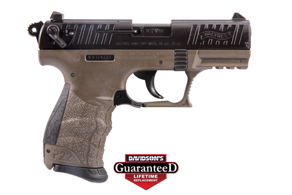 WAL P22 22LR 3.4" 10RD FDE/BLK CA - for sale