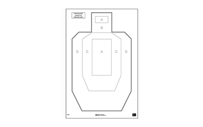 ACTION TGT USPSA PAPER 100PK - for sale