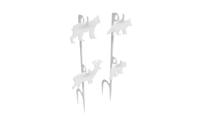 B/C 1/3 IPSC SILHOUETTE TARGET WHT - for sale