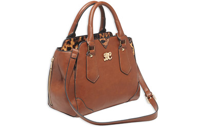 BULLDOG SATCHEL PURSE W/HLSTR CHSTNT - for sale