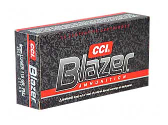 BLAZER 9MM 115GR FMJ 50/1000 - for sale