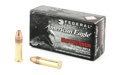 FED AE SUPPRESSOR 22LR 45GR FMJ 50/ - for sale