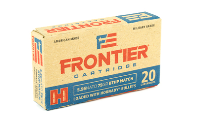 FRONTIER 556NATO 75GR BTHP MTCH 20/5 - for sale