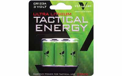 VIRIDIAN CR123A LITH BATTERY 3PK - for sale