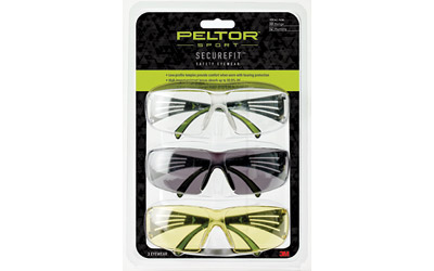 PELTOR SECUREFIT 400 EYE PROT 3-PACK - for sale