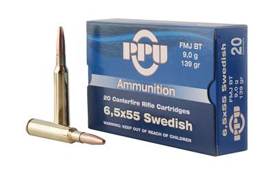 PPU 6.5X55 SWEDISH FMJ 139GR 20/200 - for sale