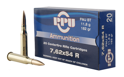 PPU 7.62X54R FMJ 182GR 20/200 - for sale