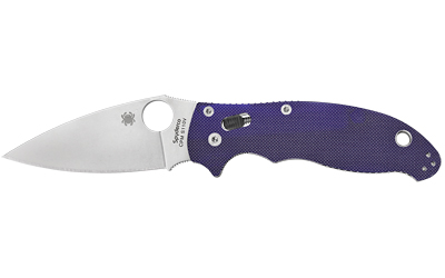 SPYDERCO MANIX 2 G-10 DARK BL 3.375" - for sale