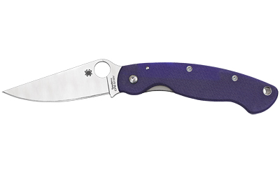 SPYDERCO MILITARY MODEL G-10 BLUE - for sale