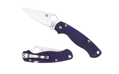 SPYDERCO PARAMILITARY2 BLUE G10 PLN - for sale