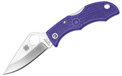 SPYDERCO LADYBUG3 PURPLE FRN PLAIN - for sale