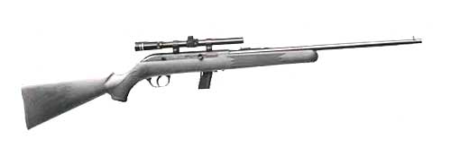 SAV 64FXP 22LR 21" 10RD SCOPE BLK - for sale