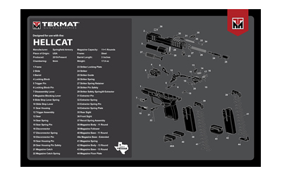 TEKMAT PISTOL MAT SPRNGFLD HELLCAT - for sale