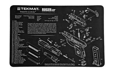 TEKMAT PISTOL MAT RUGER LCP BLK - for sale