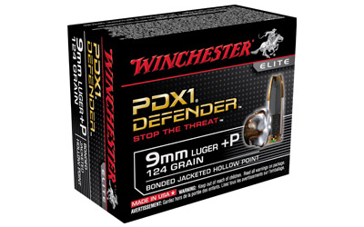 WIN DEFENDER 9MM+P 124GR JHP 20/200 - for sale