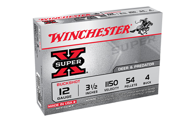 WIN SUPER-X 12GA 3.5" 4 BUCK 5/250 - for sale