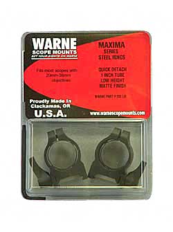 WARNE MAXIMA QD 1" LOW MATTE - for sale